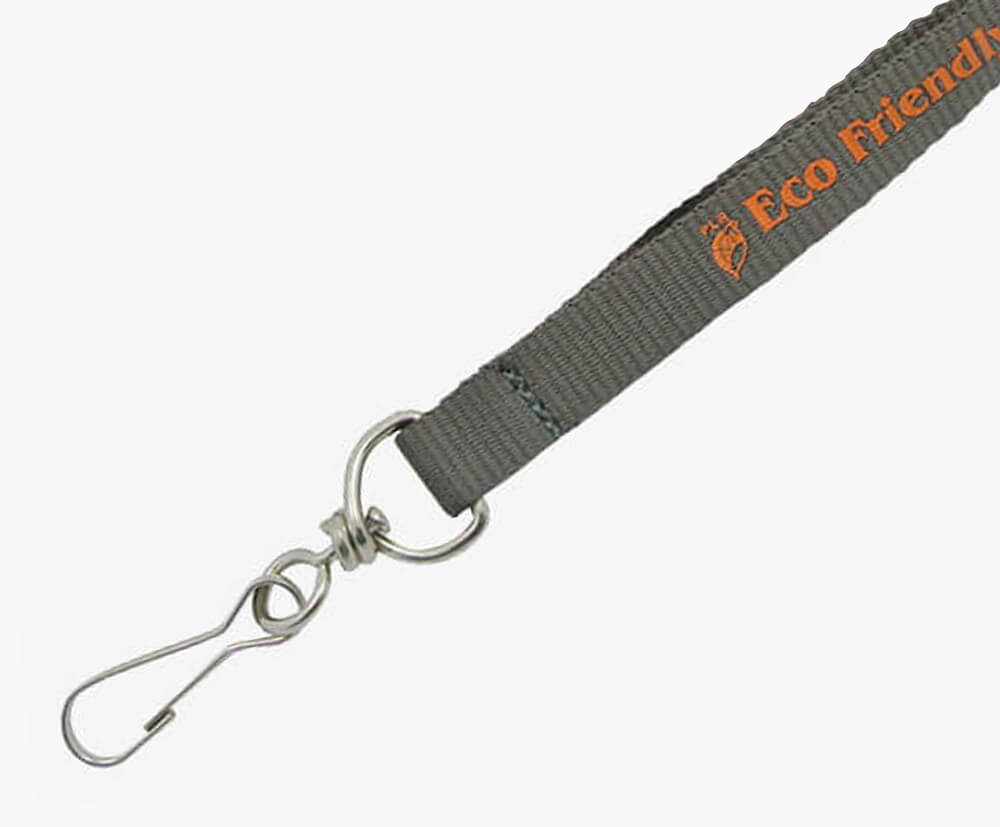 Eco-friendly lanyard keyring, with a 1cm thickness.