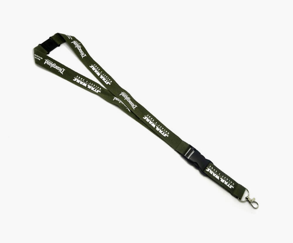 Standard length lanyard with 1cm thickness.