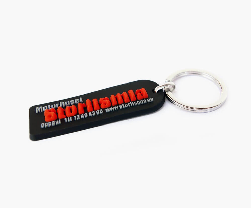 3D PVC/rubber style branded keychains