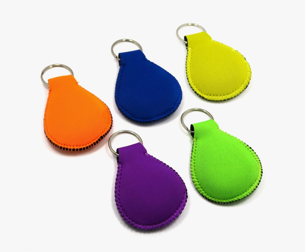 Small version of our neoprene keychains.