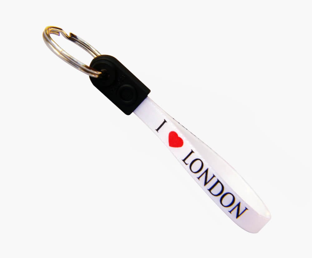 I love London white keyring