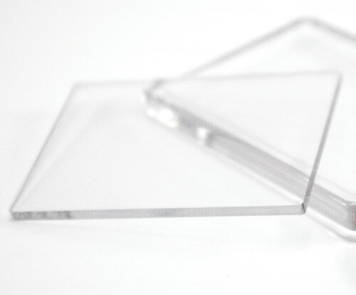Clear acrylic photo keyfobs in key shape - print and assemble your own insert sheets within.