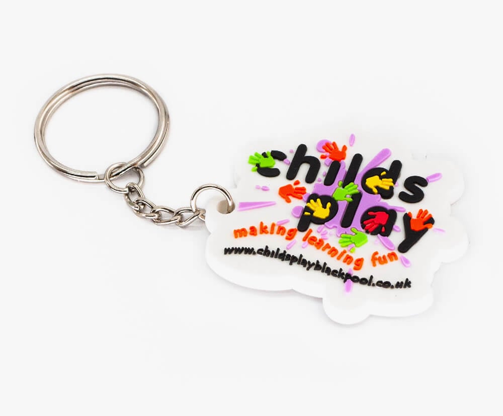 Lots of fun colour splashes used in this fun &  flexible keyring!
