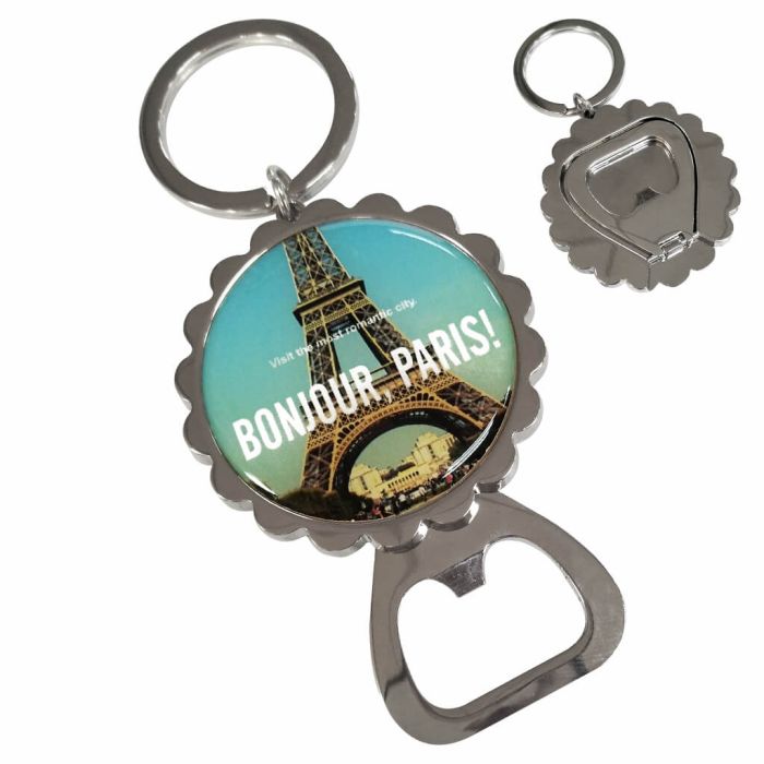 Foldable bottle-opener keyring