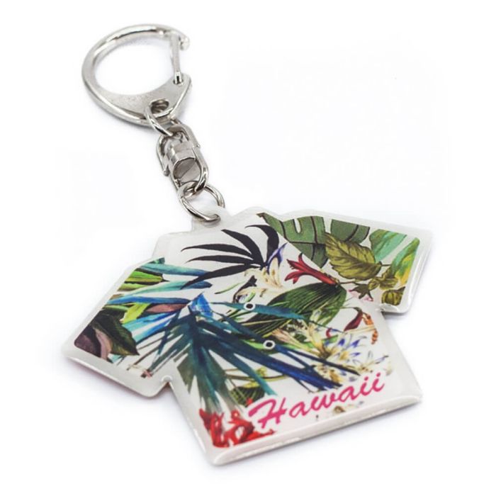Flexible Shirt shaped keyring, covered with flexi epoxy to make it timeless.