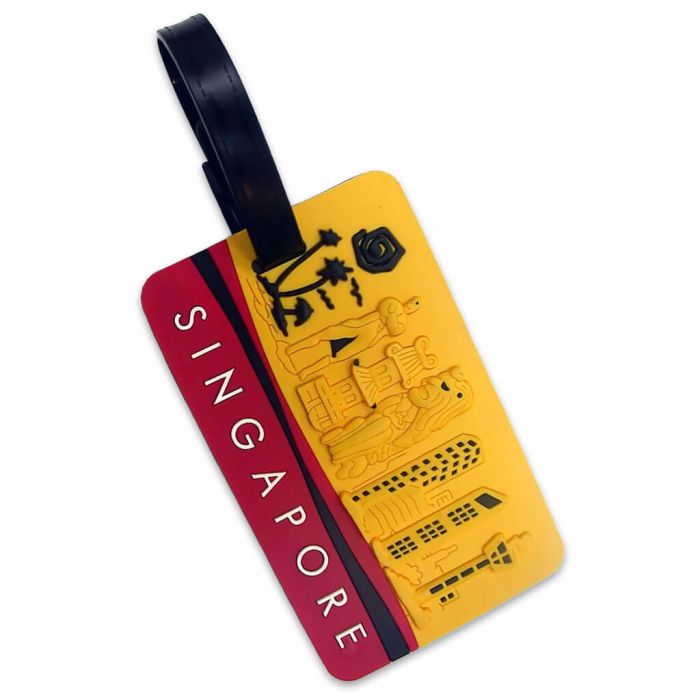 Fully bespoke PVC luggage tag.