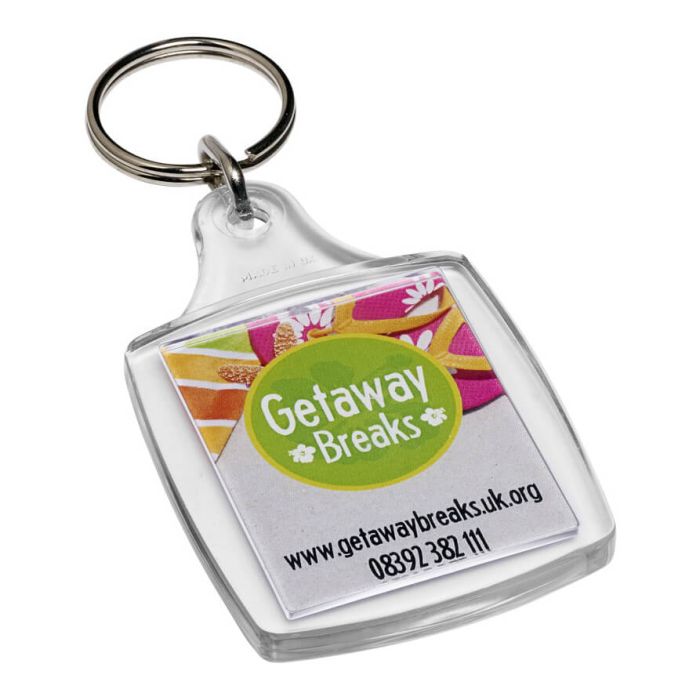 Generous Space for Your Brand - Printed Acrylic Keyring A5 Passport Size