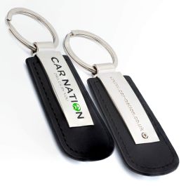 monaco-black-leather-keyring-