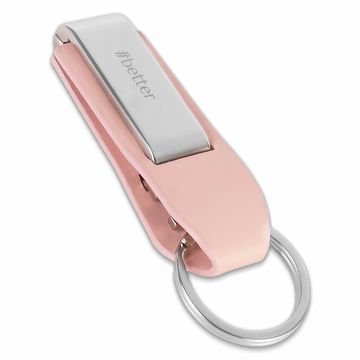 Elegant phone stand keyring made out of Pu leather