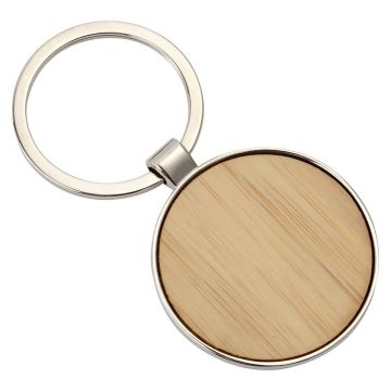 Bamboo Metal Engraved Keyrings