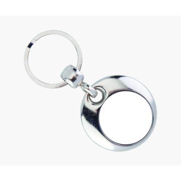 Metal Round MT-25D Blank Metal Insert Keyring