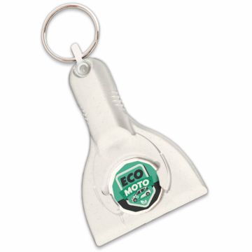 Recycled ice scraper keyring