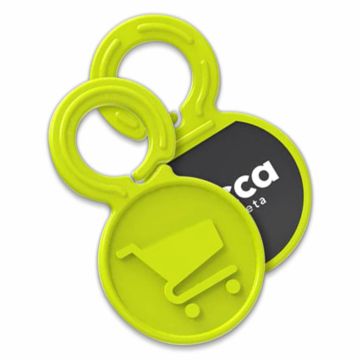 Plastic Token Euro Keyring
