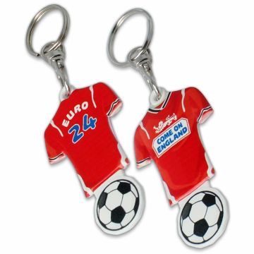 Shirt Shaped with Trolley Coin keyring