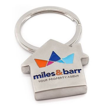 Breloc Enamel, What A Key Ring, House, Metal