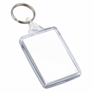 C6 Blank Acrylic Insert Keyrings