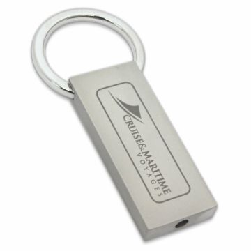Engraved padlock keyring