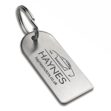 Engraved stainless-steel keyring