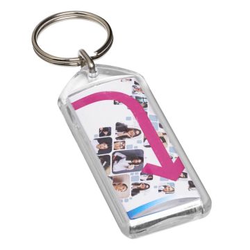 Printed keyrings in up to full colour on both sides. Convexed front magnifies the front image slightly.
