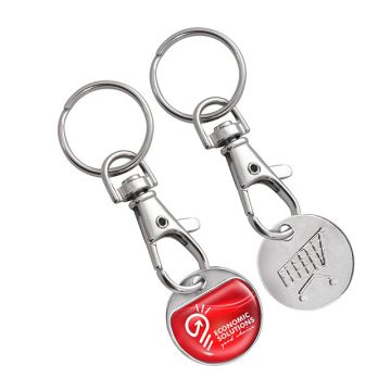 Euro Trolley Coin Keyring