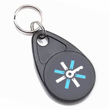 Branded contactless hard-plastic keyring