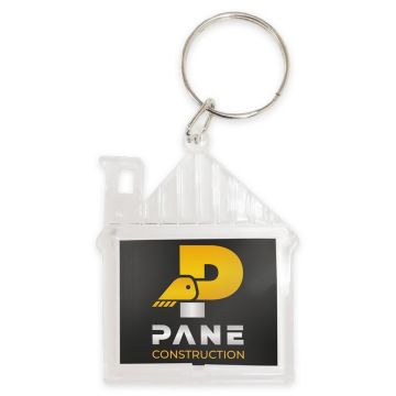 LH2 House Shaped Printed Acrylic Insert Keyring
