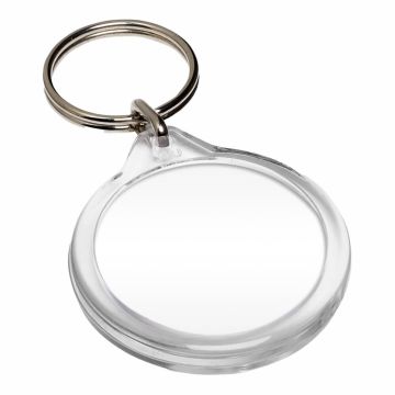 i1 blank acrylic keyring. Bulk buy for cheap prices! Pre-cut A4 printable paper inserts available.