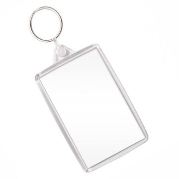Blank, big size acrylic keyring 