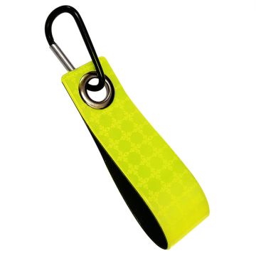 Neon Green Reflective Loop Keyring