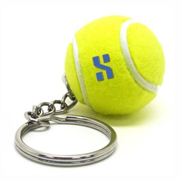 Custom branded mini tennis ball keyrings