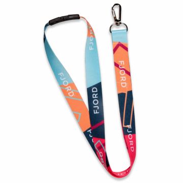 Custom printed recyclable lanyards.