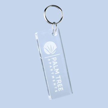 Recycled ThickCut Acrylic Engraved Keyrings