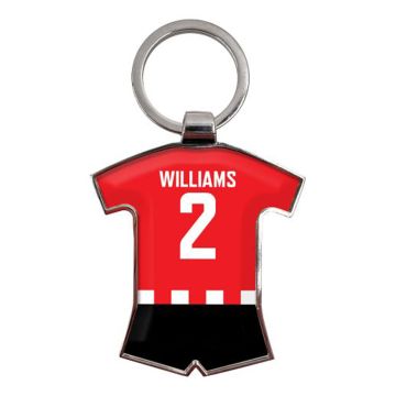 Sport Shirt Shaped Blank Metal Keyrings 