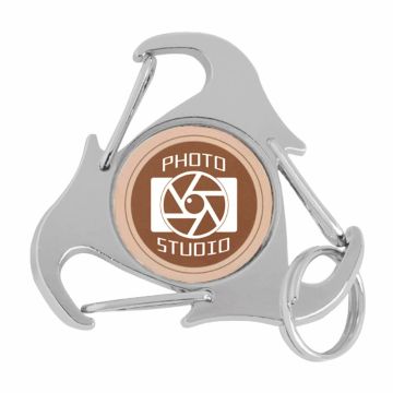 triangular multi-functional bottle-opener keyring