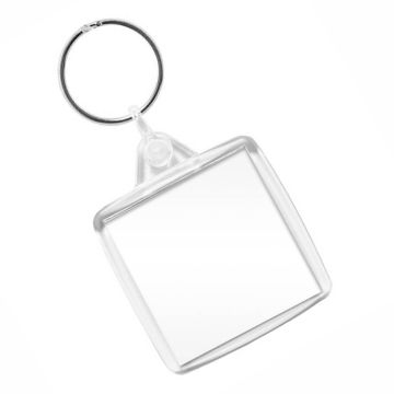 Large blank acrylic keyring