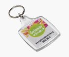 A5 acrylic keyrings printed in up to full colour on both sides (no metal jump-ring - split-ring connects directly).