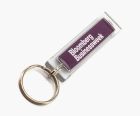 Thin oblong keyrings with small magnification feature - printed in up to full colour on one or two sides.