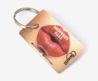 Printed plastic card keyrings branded with your designs & logos. Metal fob optional.