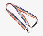 Custom printed recyclable lanyards.