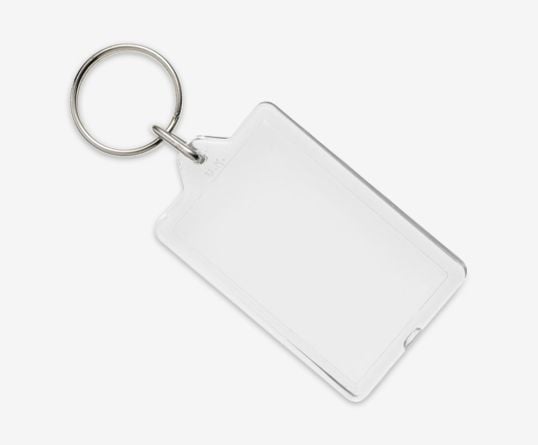 G1 Blank Clear Acrylic Keyrings