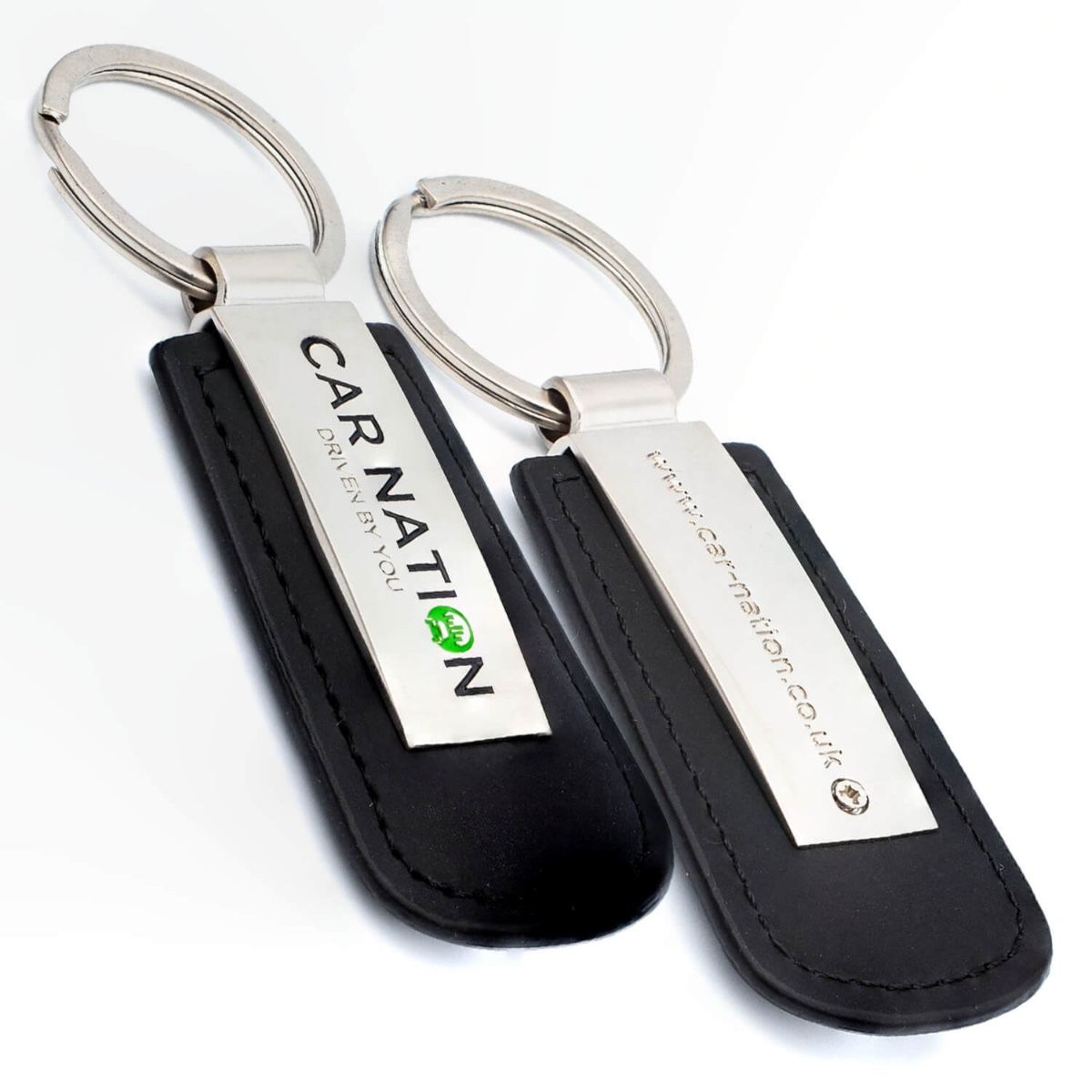 Monaco Leather Keyrings | Luxury Engraved Branding