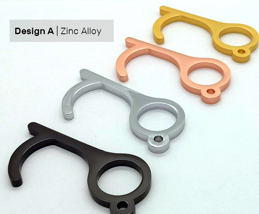 Design A moulded from zinc alloy and plated any way you like.