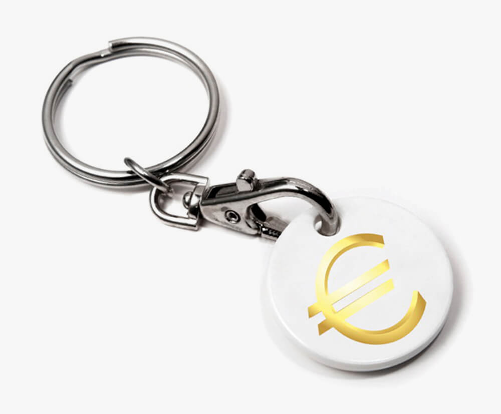 € euro coin bottle opener made out of Eco recycled plastic