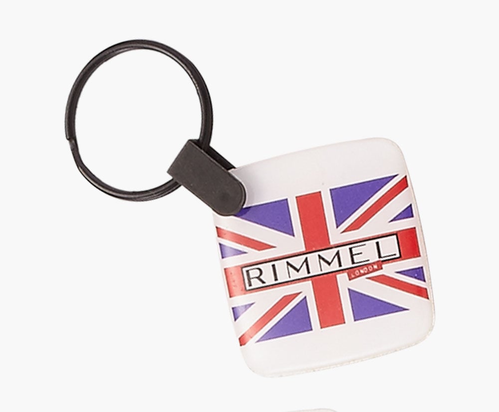 flexible-square keyring-personalizable on both sides