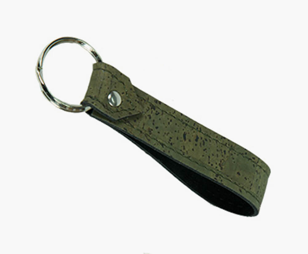 Green coloured cork, sustainably made and available with promotional branding.