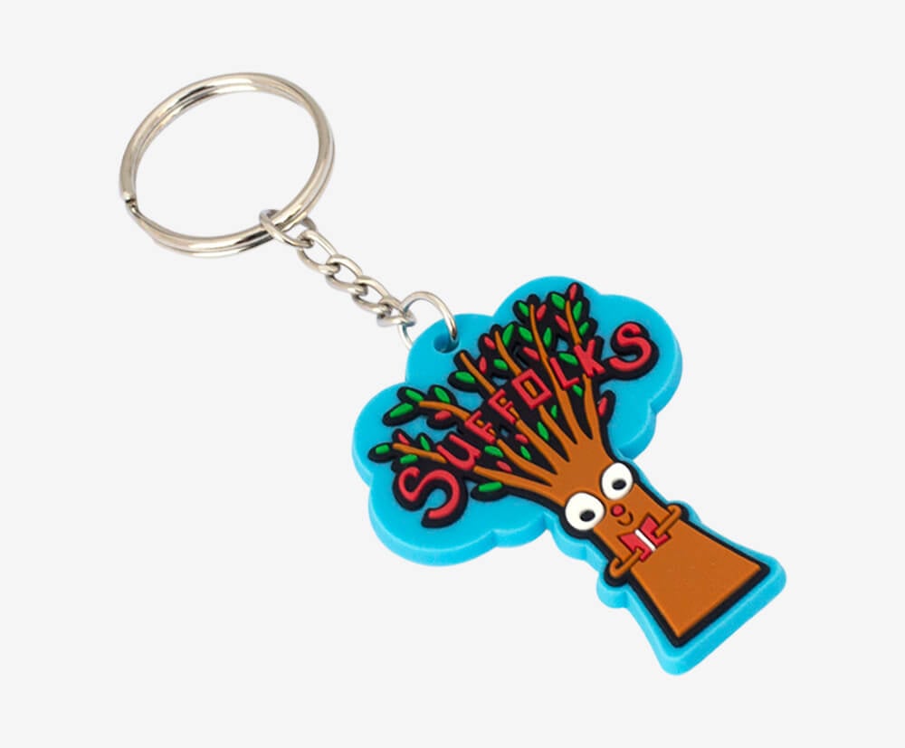 A bright and cheery keyring with 6 pvc colour fills.