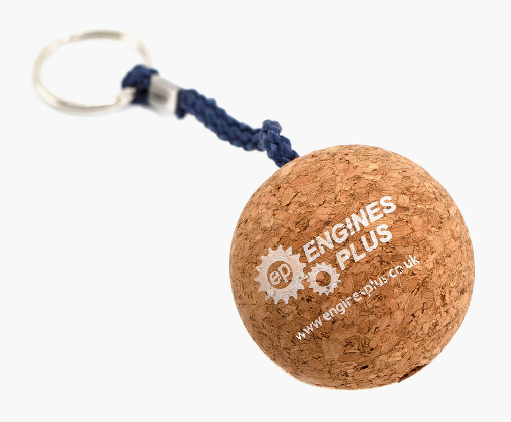 Bespoke cork keyring, printed in custom colour based on your branding. 