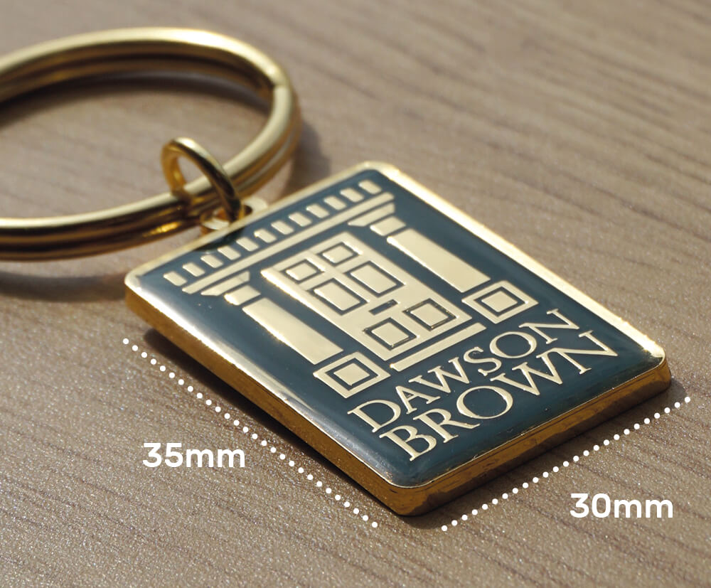 This keyring is 2mm thick and fits within the 35x35mm design area limitiation.