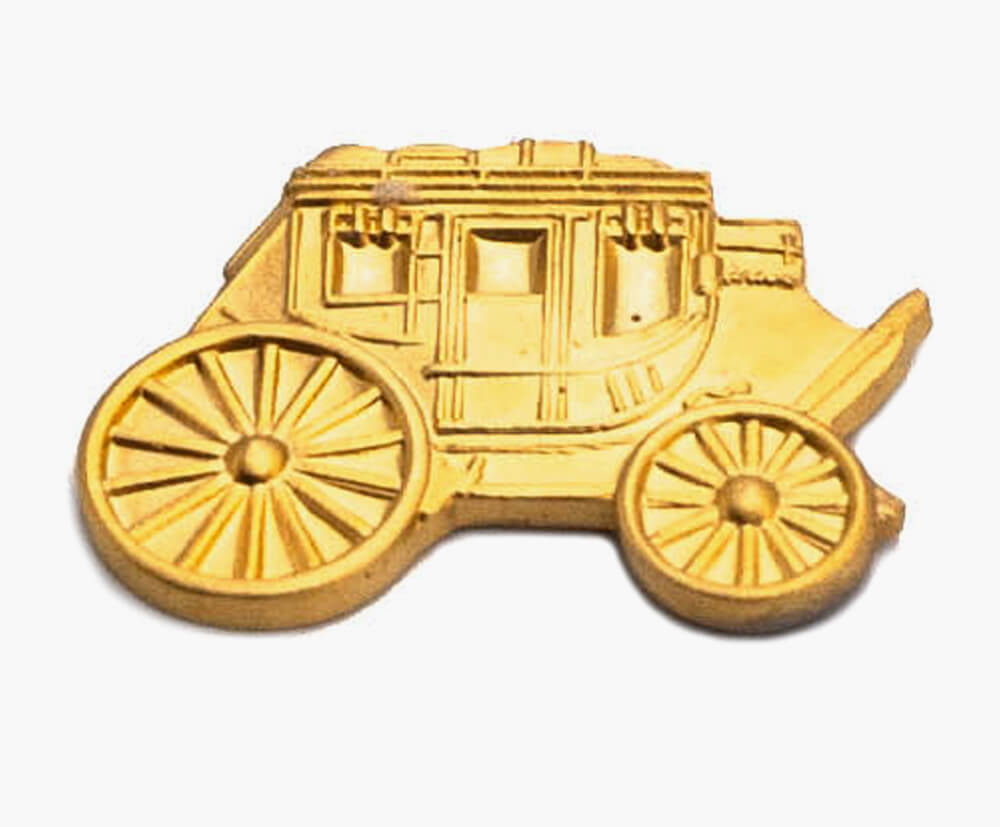 Satin gold plated custom metal keyring.