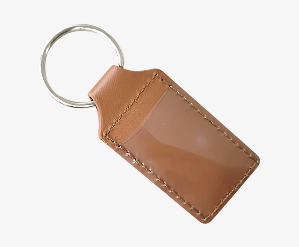 Promotional Leather Sapporo Keyring Custom printed with Your Logo